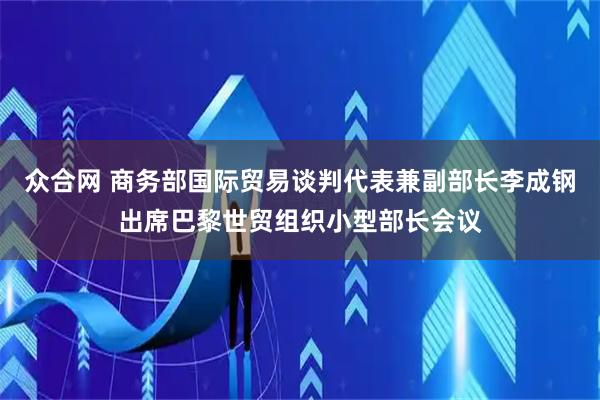 众合网 商务部国际贸易谈判代表兼副部长李成钢出席巴黎世贸组织小型部长会议